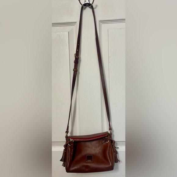 Dooney & Bourke Mini Dark Brown Florentine Leather Crossbody - Picture 2 of 16